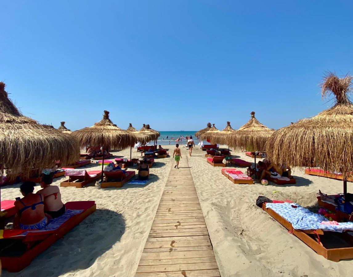Sunset Sea View - Beachfront Balcony - Ac - Wifi Durrës Exterior foto
